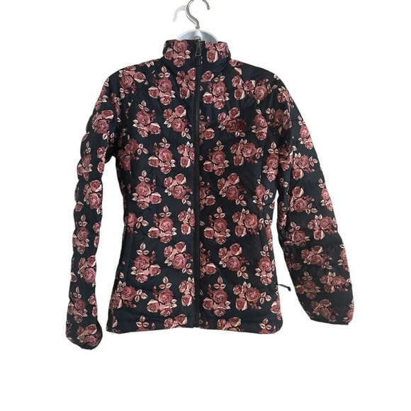 The North Face Women's Flare Down Jacket Urban Navy Floral Print Sz SP $160 - Picture 1 of 15